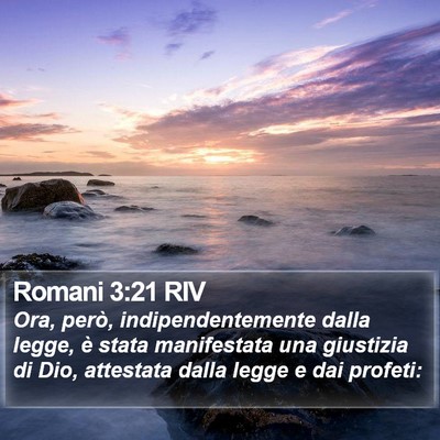 Romani 3:21 RIV Bible Verse Image