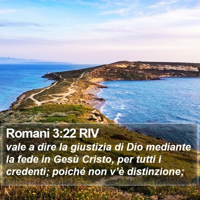Romani 3:22 RIV Bible Verse Image