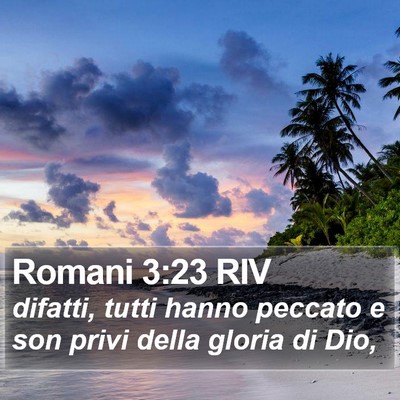 Romani 3:23 RIV Bible Verse Image