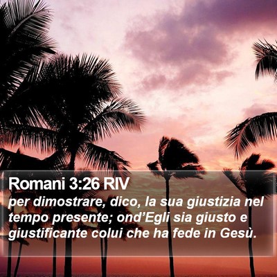 Romani 3:26 RIV Bible Verse Image