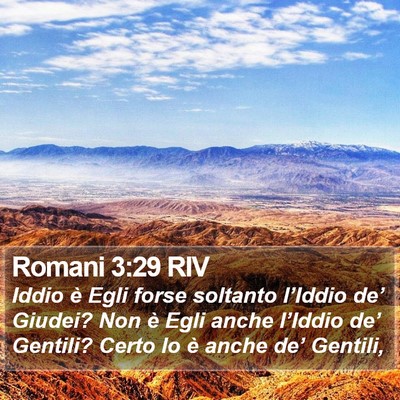 Romani 3:29 RIV Bible Verse Image