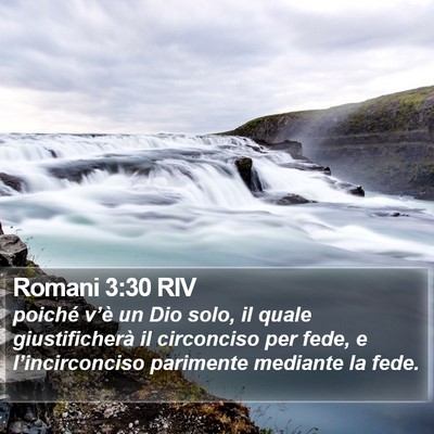 Romani 3:30 RIV Bible Verse Image