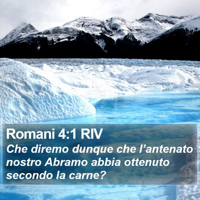 Romani 4:1 RIV Bible Verse Image