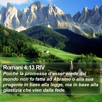 Romani 4:13 RIV Bible Verse Image
