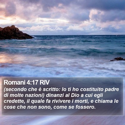 Romani 4:17 RIV Bible Verse Image