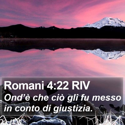 Romani 4:22 RIV Bible Verse Image