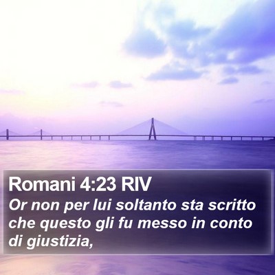 Romani 4:23 RIV Bible Verse Image