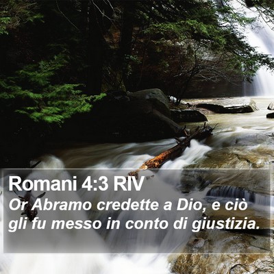 Romani 4:3 RIV Bible Verse Image