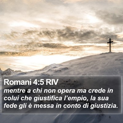 Romani 4:5 RIV Bible Verse Image