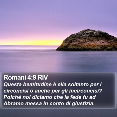 Romani 4:9 RIV Bible Verse Image