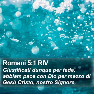 Romani 5:1 RIV Bible Verse Image
