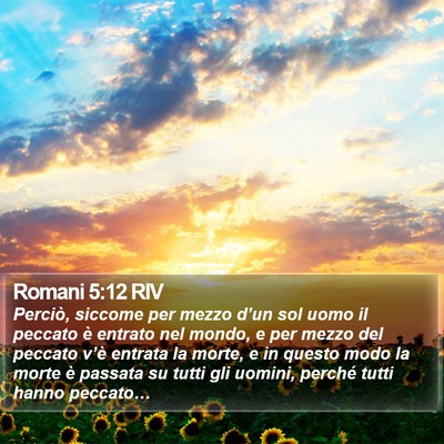 Romani 5:12 RIV Bible Verse Image