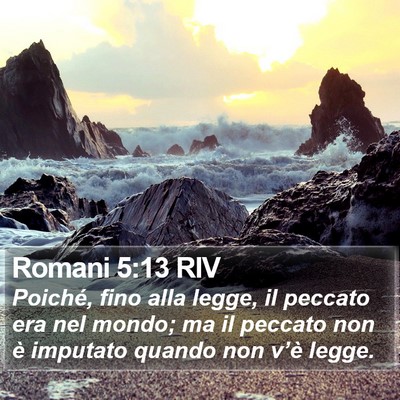 Romani 5:13 RIV Bible Verse Image