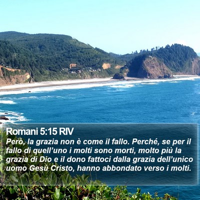 Romani 5:15 RIV Bible Verse Image