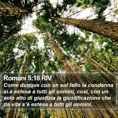 Romani 5:18 RIV Bible Verse Image