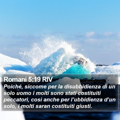 Romani 5:19 RIV Bible Verse Image