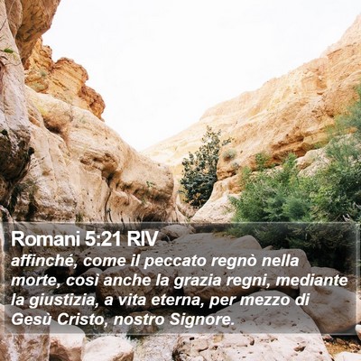 Romani 5:21 RIV Bible Verse Image
