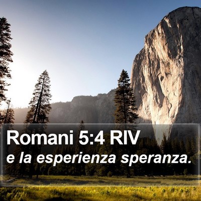 Romani 5:4 RIV Bible Verse Image