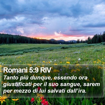 Romani 5:9 RIV Bible Verse Image