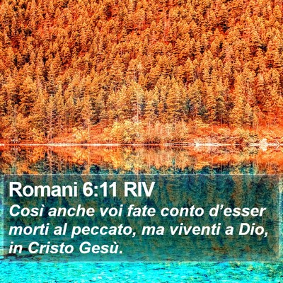 Romani 6:11 RIV Bible Verse Image