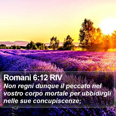 Romani 6:12 RIV Bible Verse Image