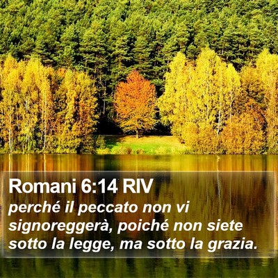 Romani 6:14 RIV Bible Verse Image