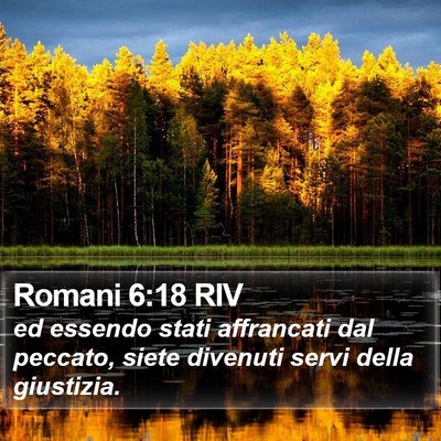 Romani 6:18 RIV Bible Verse Image