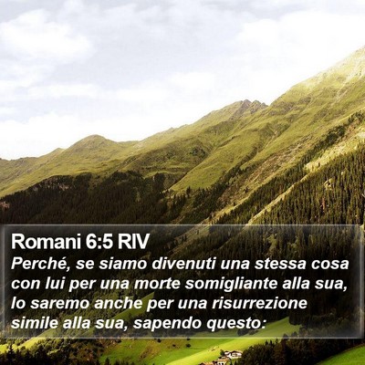 Romani 6:5 RIV Bible Verse Image