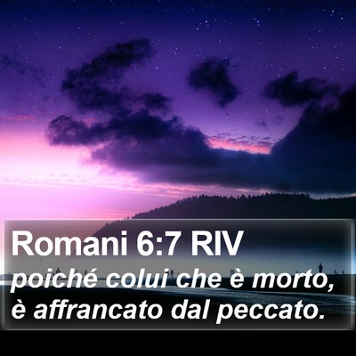 Romani 6:7 RIV Bible Verse Image