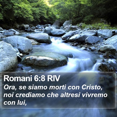 Romani 6:8 RIV Bible Verse Image