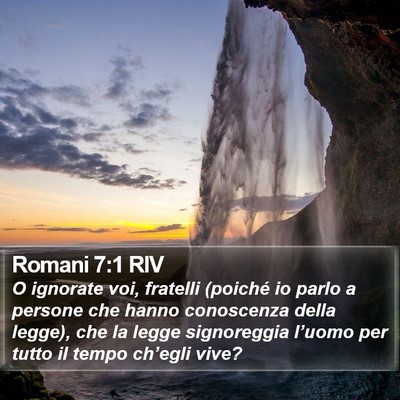 Romani 7:1 RIV Bible Verse Image