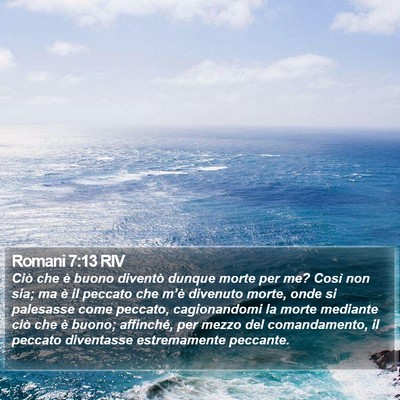 Romani 7:13 RIV Bible Verse Image