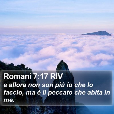 Romani 7:17 RIV Bible Verse Image