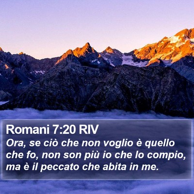 Romani 7:20 RIV Bible Verse Image