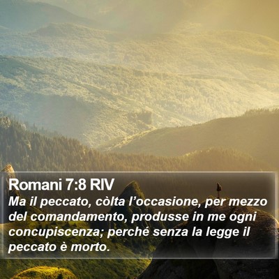 Romani 7:8 RIV Bible Verse Image