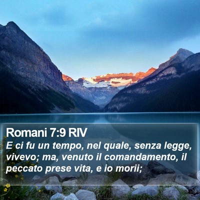 Romani 7:9 RIV Bible Verse Image