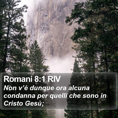 Romani 8:1 RIV Bible Verse Image
