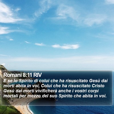 Romani 8:11 RIV Bible Verse Image