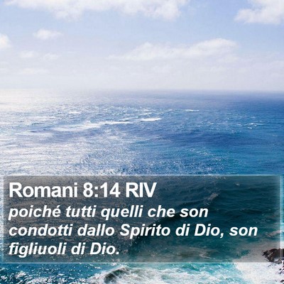 Romani 8:14 RIV Bible Verse Image