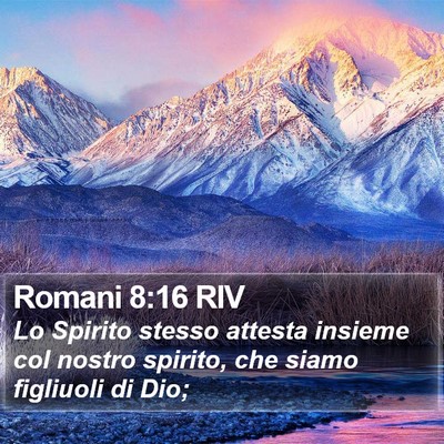 Romani 8:16 RIV Bible Verse Image