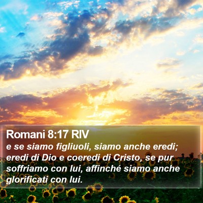 Romani 8:17 RIV Bible Verse Image