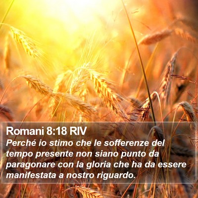 Romani 8:18 RIV Bible Verse Image