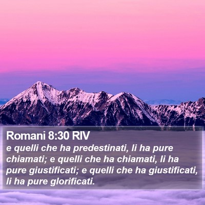 Romani 8:30 RIV Bible Verse Image