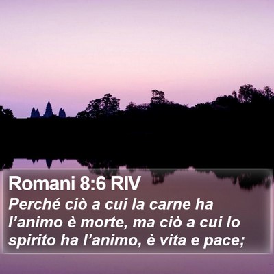 Romani 8:6 RIV Bible Verse Image