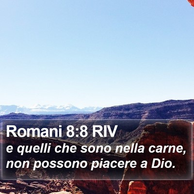 Romani 8:8 RIV Bible Verse Image