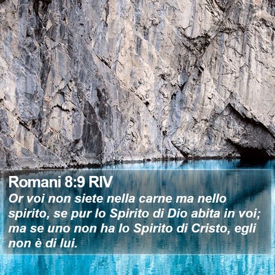 Romani 8:9 RIV Bible Verse Image