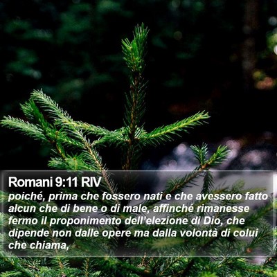Romani 9:11 RIV Bible Verse Image