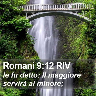 Romani 9:12 RIV Bible Verse Image