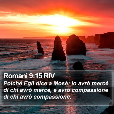 Romani 9:15 RIV Bible Verse Image