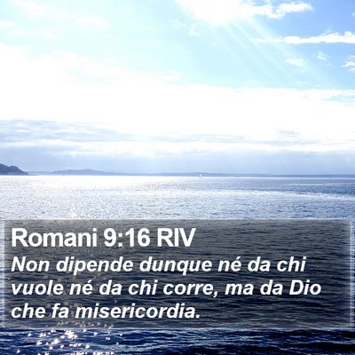 Romani 9:16 RIV Bible Verse Image